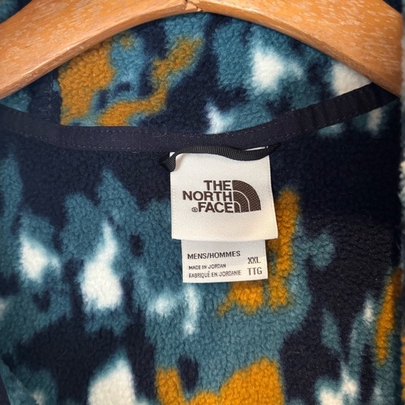 North Face Fleece Pullover Men's XXL Multicolor Carbondale Quarter Snap Hoodie - Picture 5 of 14